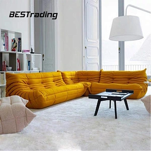 Lazy Sofa Indoor sponge faux pleated chair Large Bean Bag leather double sofa chair