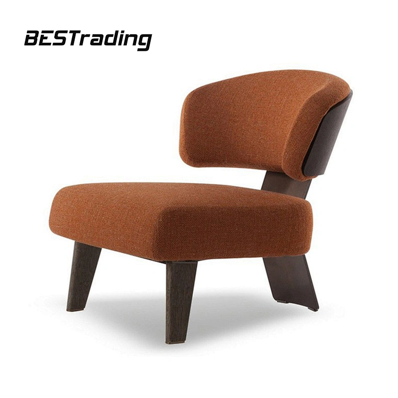 New Fashion Collection Living Room Furniture Modern Leather Or Fabric Leisure Chair Wood Chair