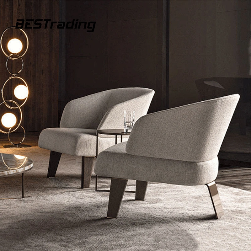 New Fashion Collection Living Room Furniture Modern Leather Or Fabric Leisure Chair Wood Chair