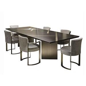 Modern luxury dining room table 10 seater dining table set