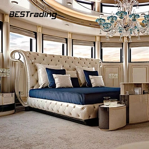 High quality modern double bed designs bedroom furniture luxury