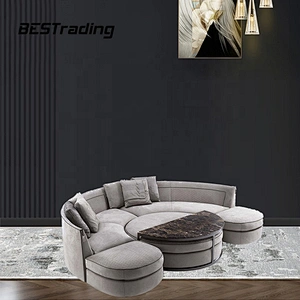 Round sofa set living room 7 seater