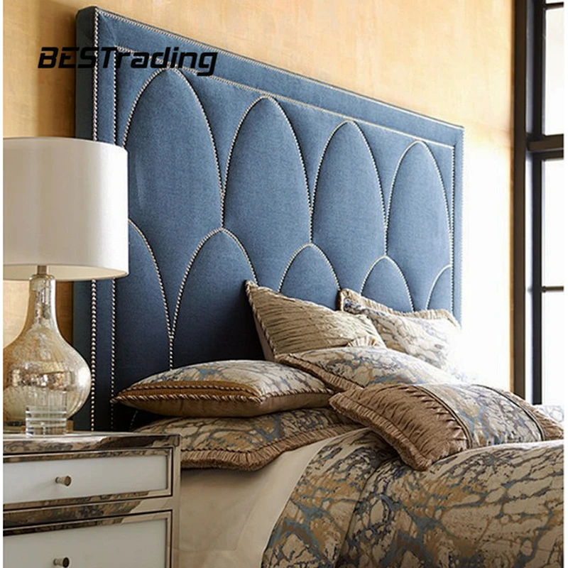 Latest Modern Fashion bedroom set Leather Material Upholstery King Size double bed bed room furniture