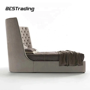 Morden luxury simple bed designs for bedroom furniture set