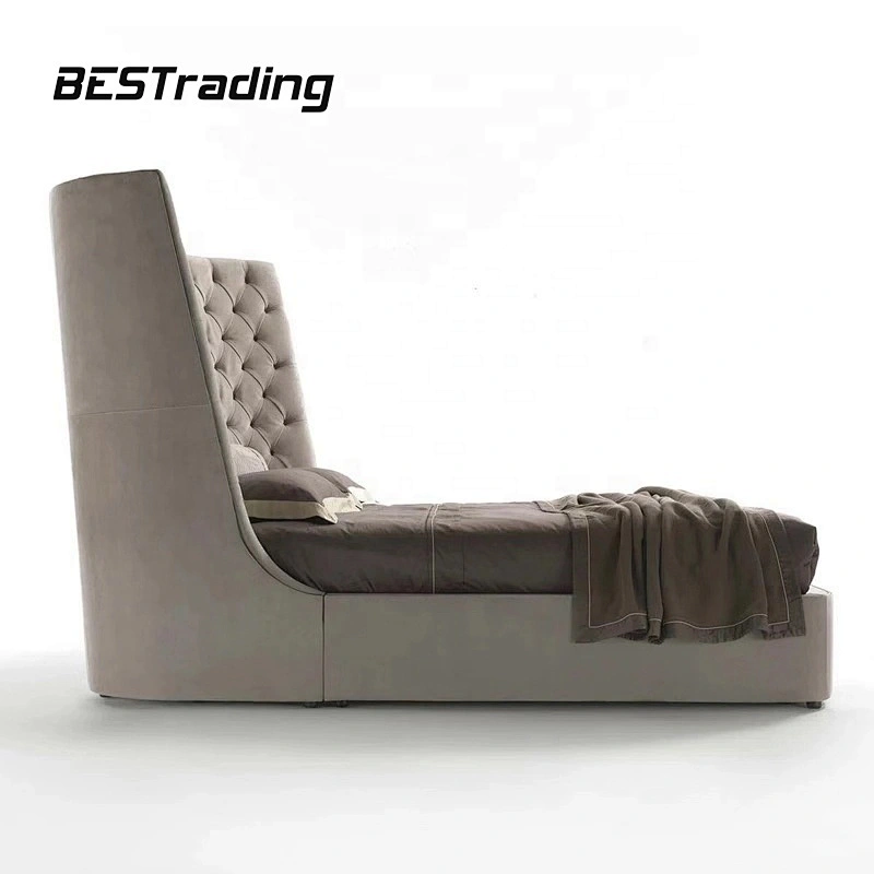 Morden luxury simple bed designs for bedroom furniture set