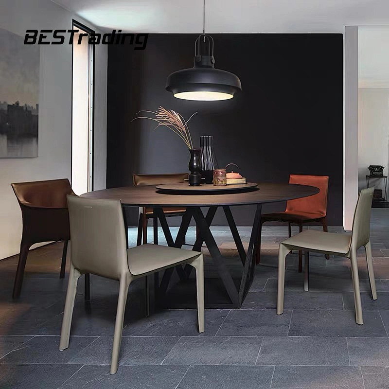 Modern Dining Room Furniture Leisure  Upholsteried Chair Dining Leather Chair