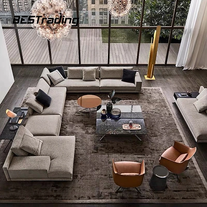 Luxury furniture L shape sofa