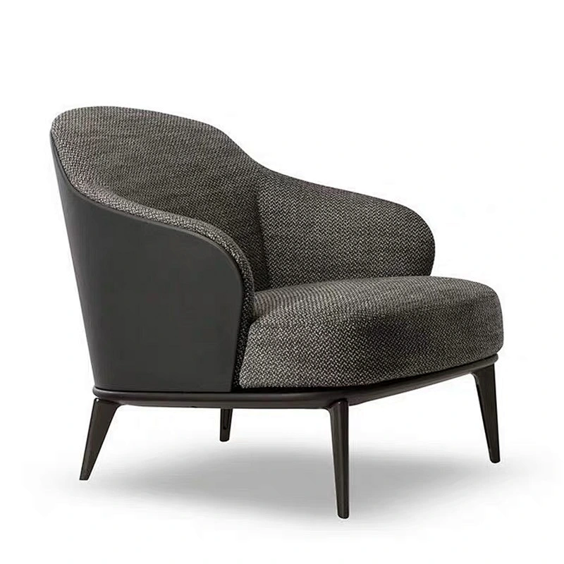 Luxury modern living room furniture single sofa chair fabric lounge chair