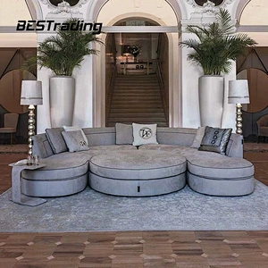 Round sofa set living room 7 seater