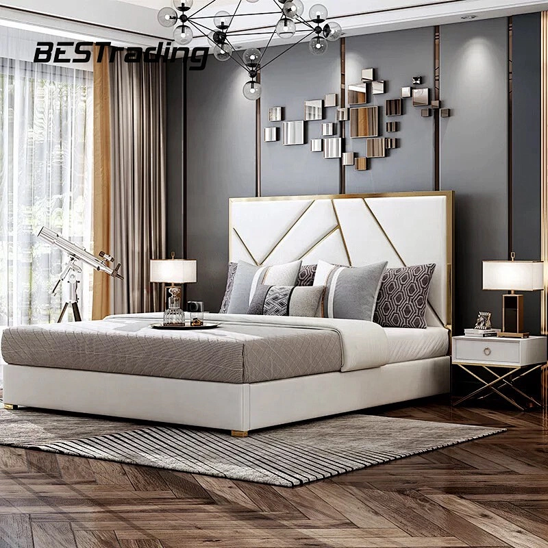 New design kingsize bed wood bedroom furniture bedroom set