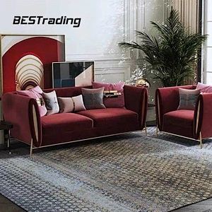 Tuxedo velvet sofa
