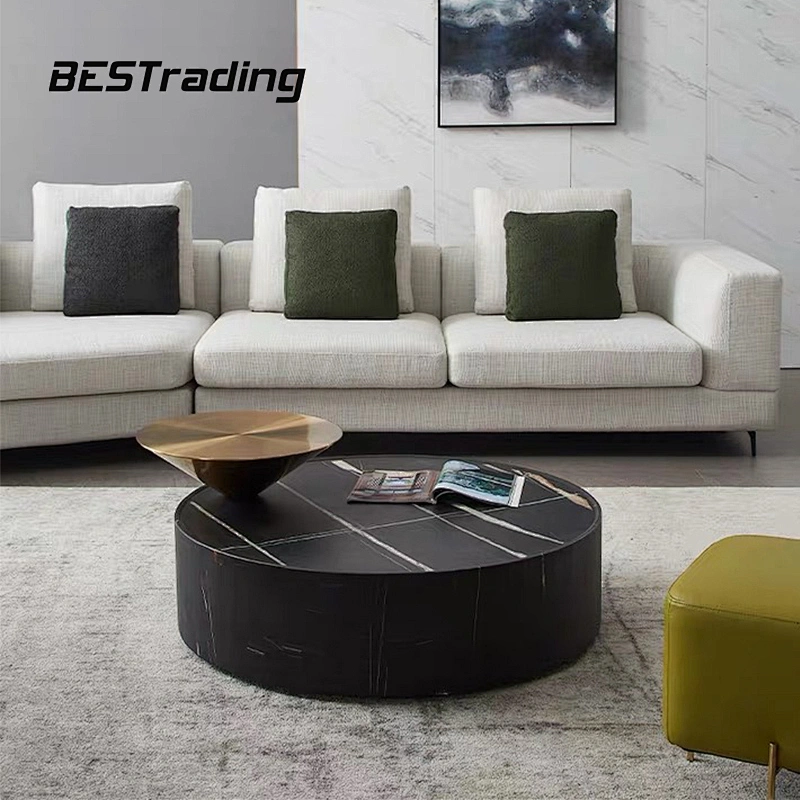 Luxury living room furniture modern coffee table  marble top center table