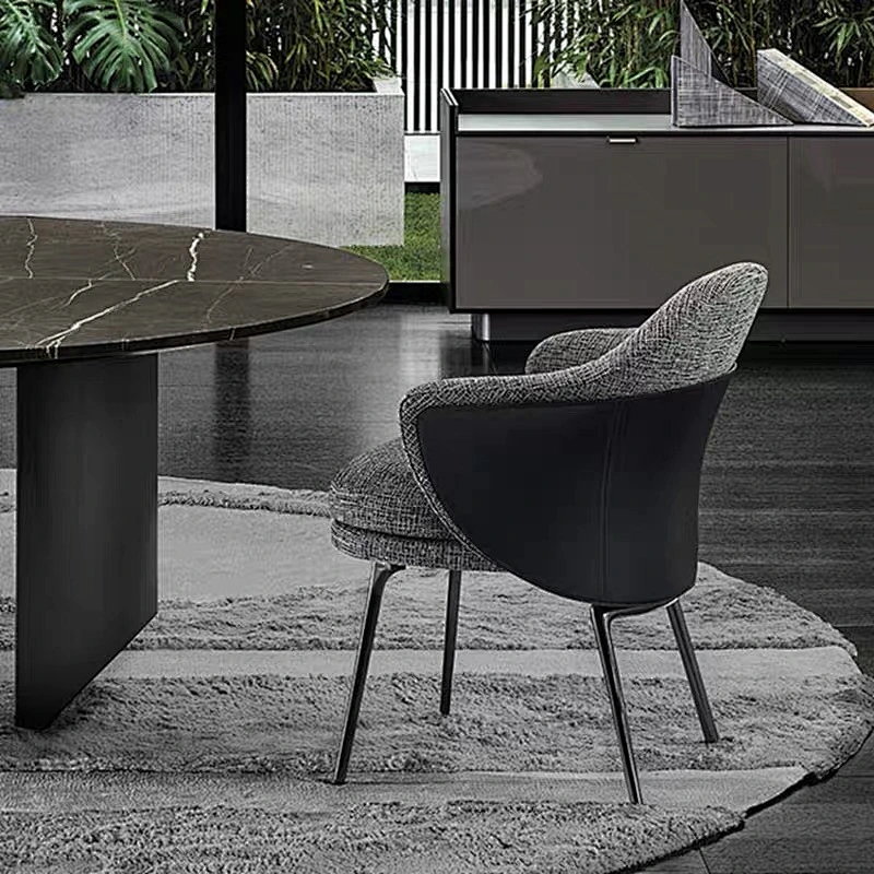 High Quality Light Luxury Dinning Room Furniture Modern Fabric Dinning Chair