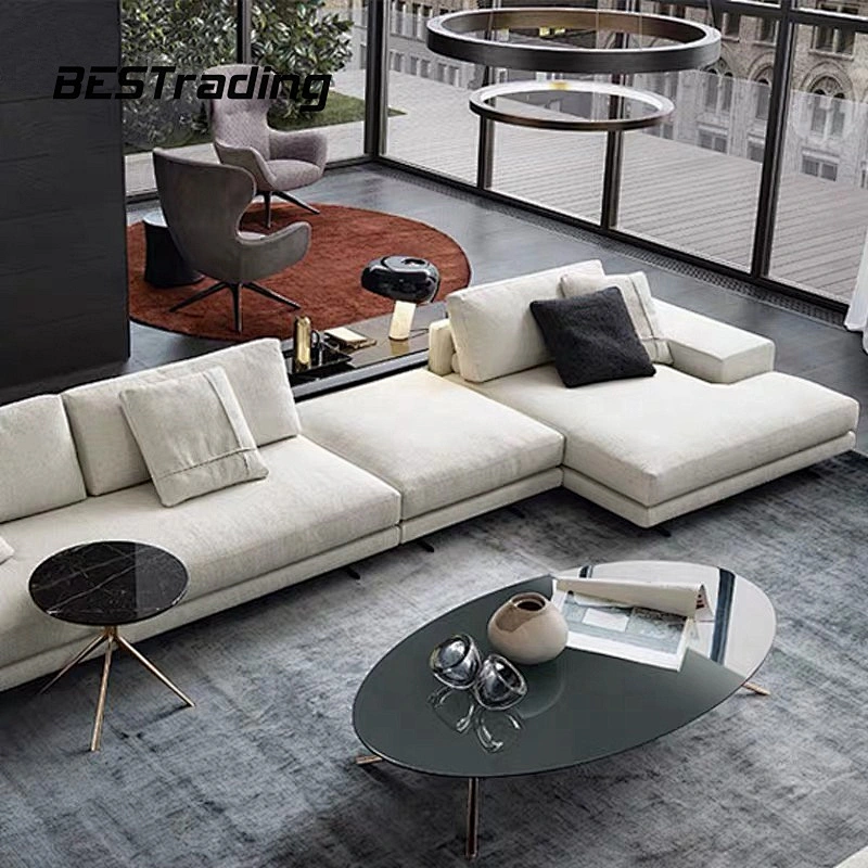 Luxury furniture L shape sofa