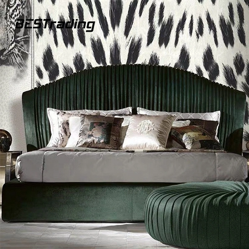 Luxury royal wooden super king size bed