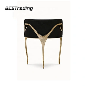 Modern luxury dining room furniture home furniture metal dining chair
