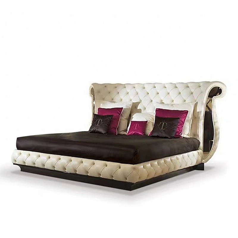 High quality modern double bed designs bedroom furniture luxury