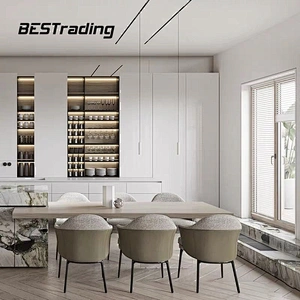 High Quality Light Luxury Dinning Room Furniture Modern Fabric Dinning Chair