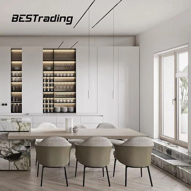 High Quality Light Luxury Dinning Room Furniture Modern Fabric Dinning Chair