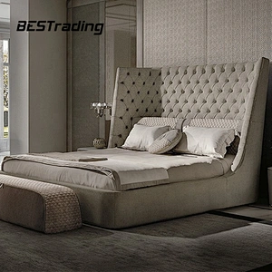 Morden luxury simple bed designs for bedroom furniture set