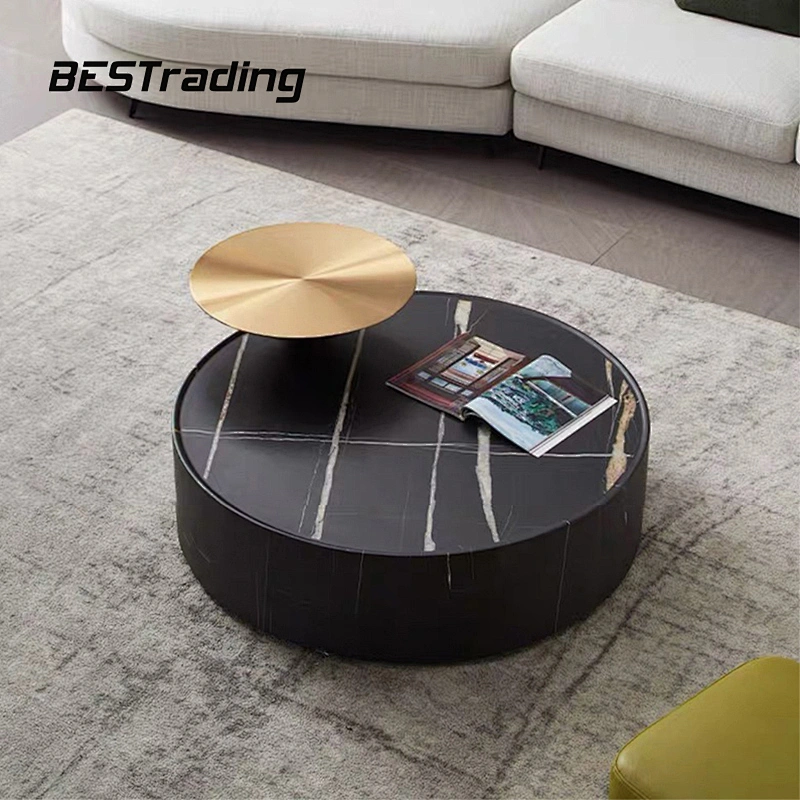 Luxury living room furniture modern coffee table  marble top center table