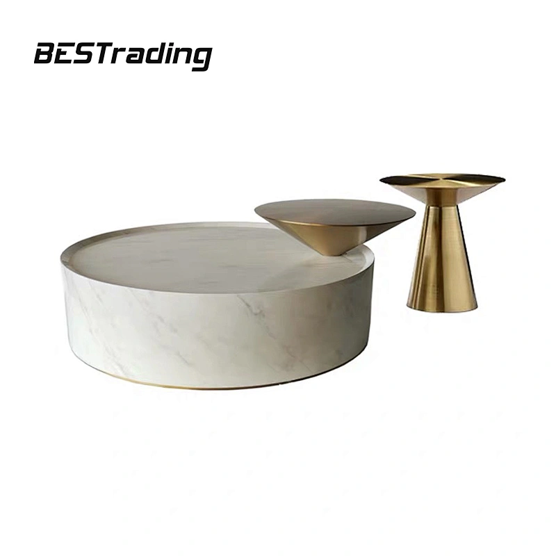 Luxury living room furniture modern coffee table  marble top center table