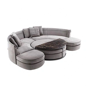 Round sofa set living room 7 seater
