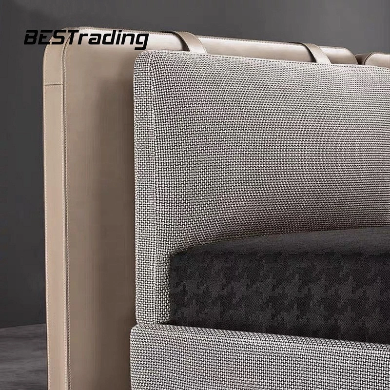 Modern bed room furniture king size bed