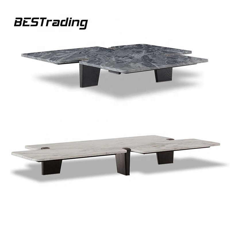 Large white industrial coffee table