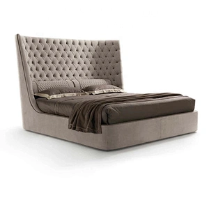 Morden luxury simple bed designs for bedroom furniture set