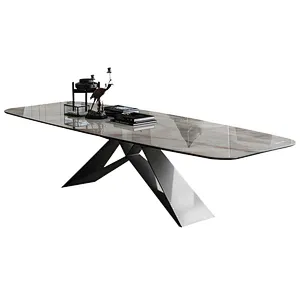 Marble dining table set 6 chairs