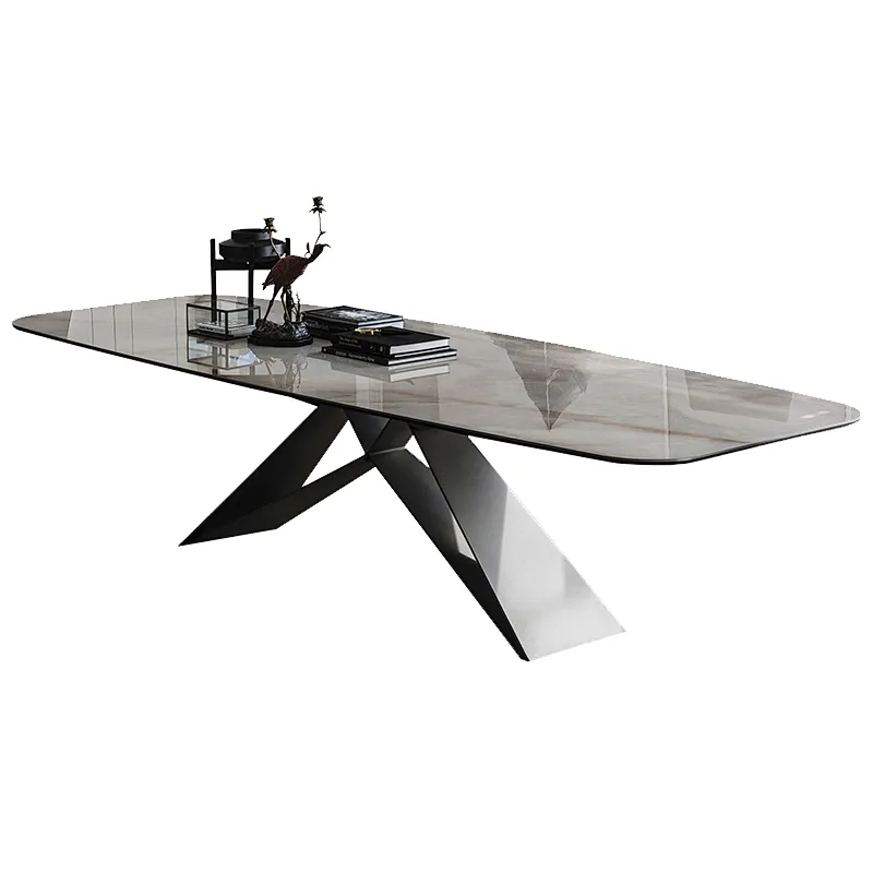 Marble dining table set 6 chairs