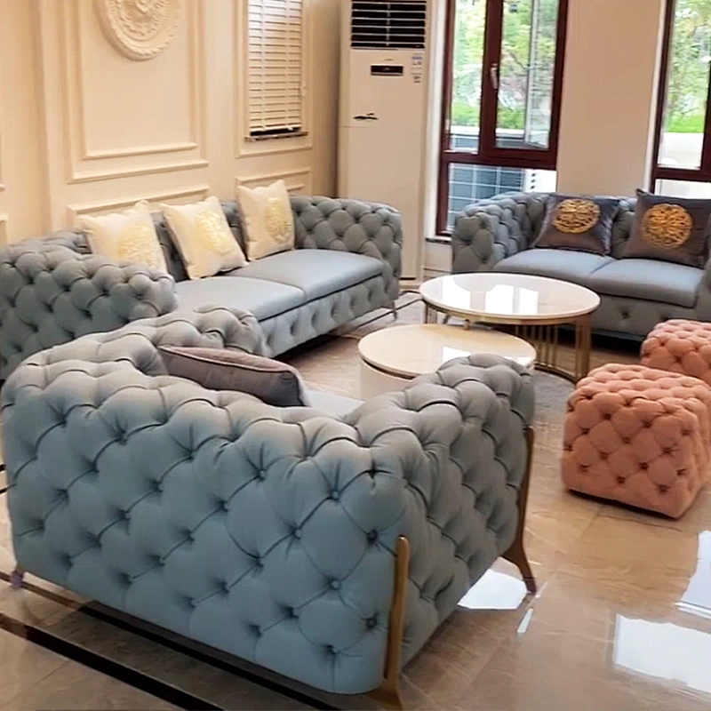 American style new model furniture living room design sofa