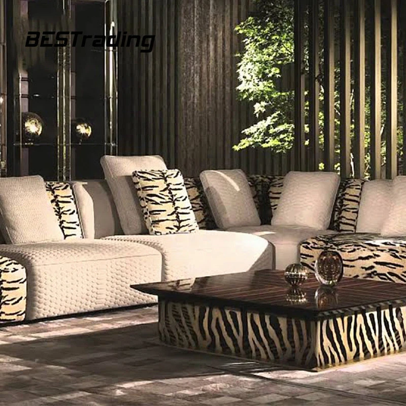 Luxury Design Living Room Coffee Table Modern Stainless Steel Center Table Side Table