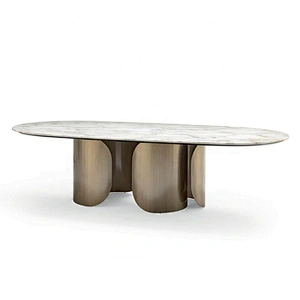 Modern dining table set for home furniture round marble dining table