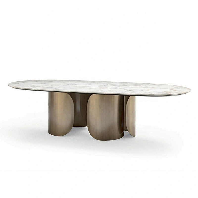 Modern dining table set for home furniture round marble dining table