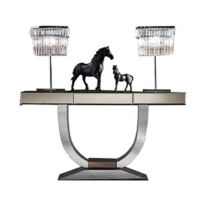 Living room modern console table with drawers