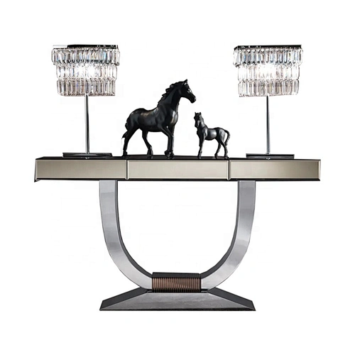 Living room modern console table with drawers