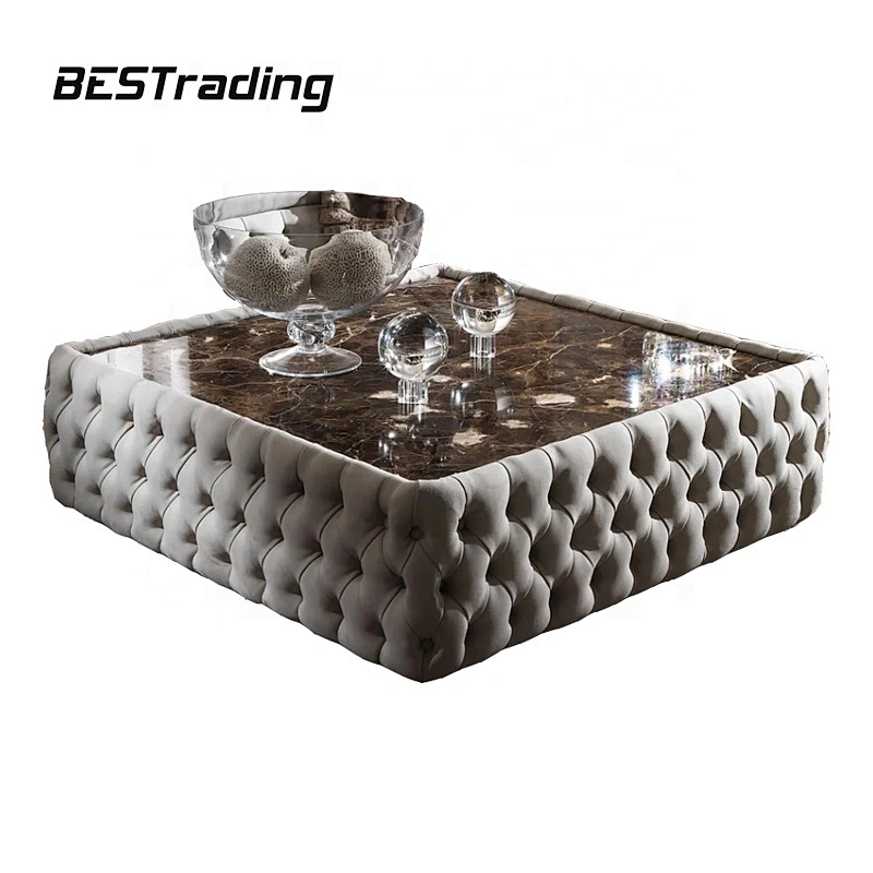 New design luxury coffee table marble