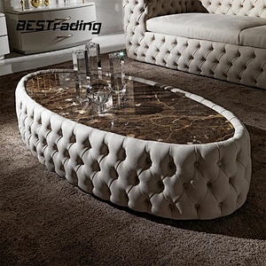 New design luxury coffee table marble