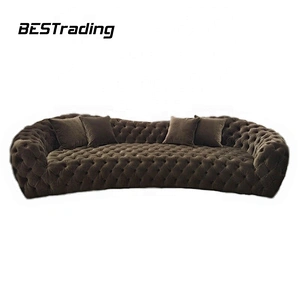Luxury living room fabric sofa sets