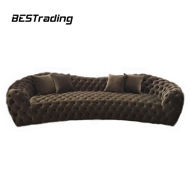 Luxury living room fabric sofa sets