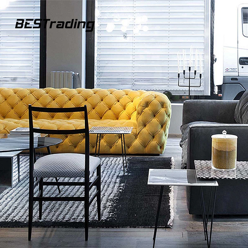 Modern creative villa sofa living room furniture velvet sofa luxury furniture sofa set