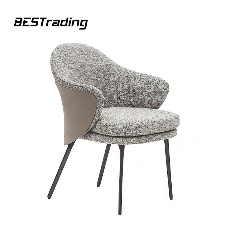 High Quality Light Luxury Dinning Room Furniture Modern Fabric Dinning Chair