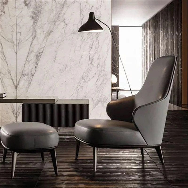 Luxury modern living room furniture single sofa chair fabric lounge chair