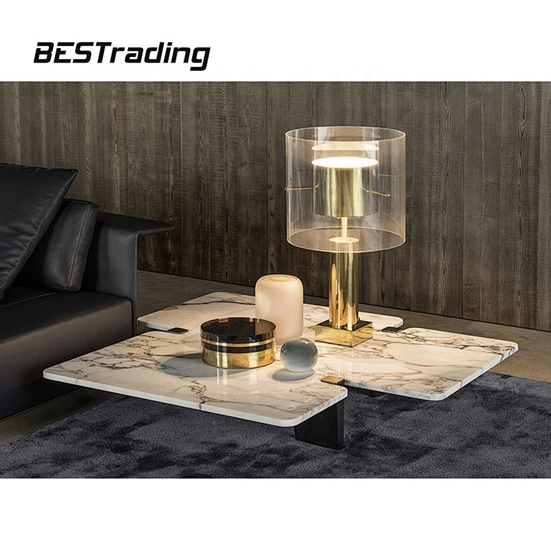 Living room center table faux marble coffee table designs
