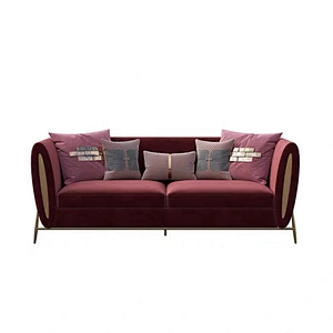 Tuxedo velvet sofa