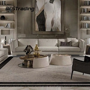 Italian leather corner sofa set 5 seater tuxedo sofa