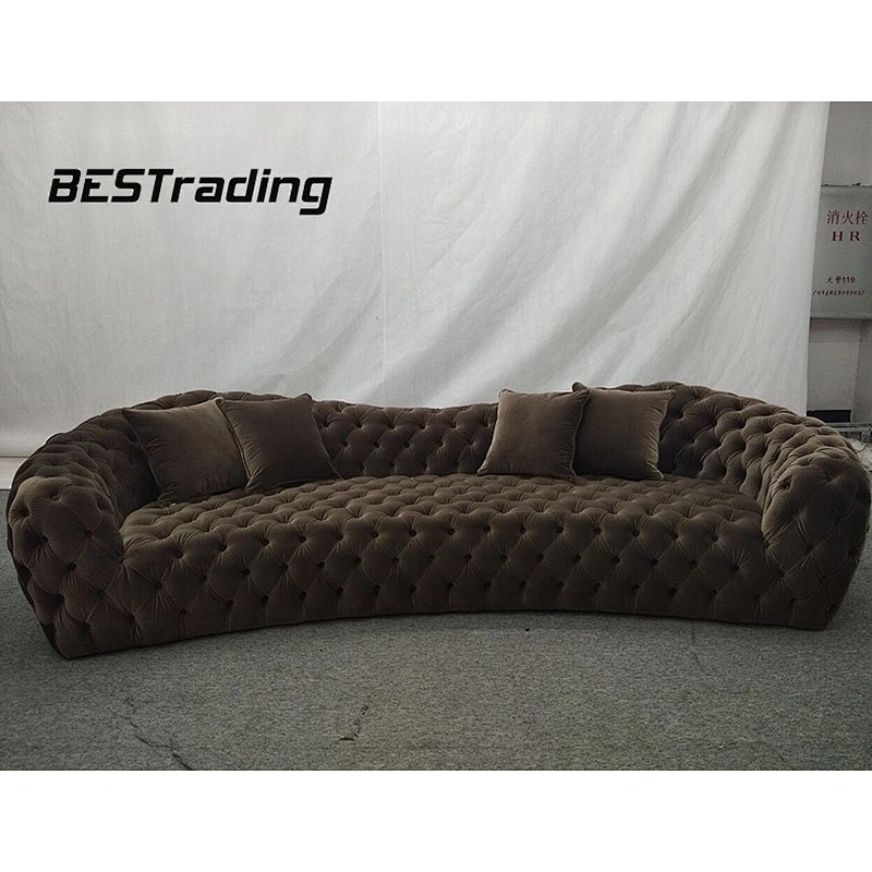 Luxury living room fabric sofa sets