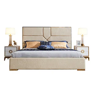 Luxury new model  bed bedroom suite queen size